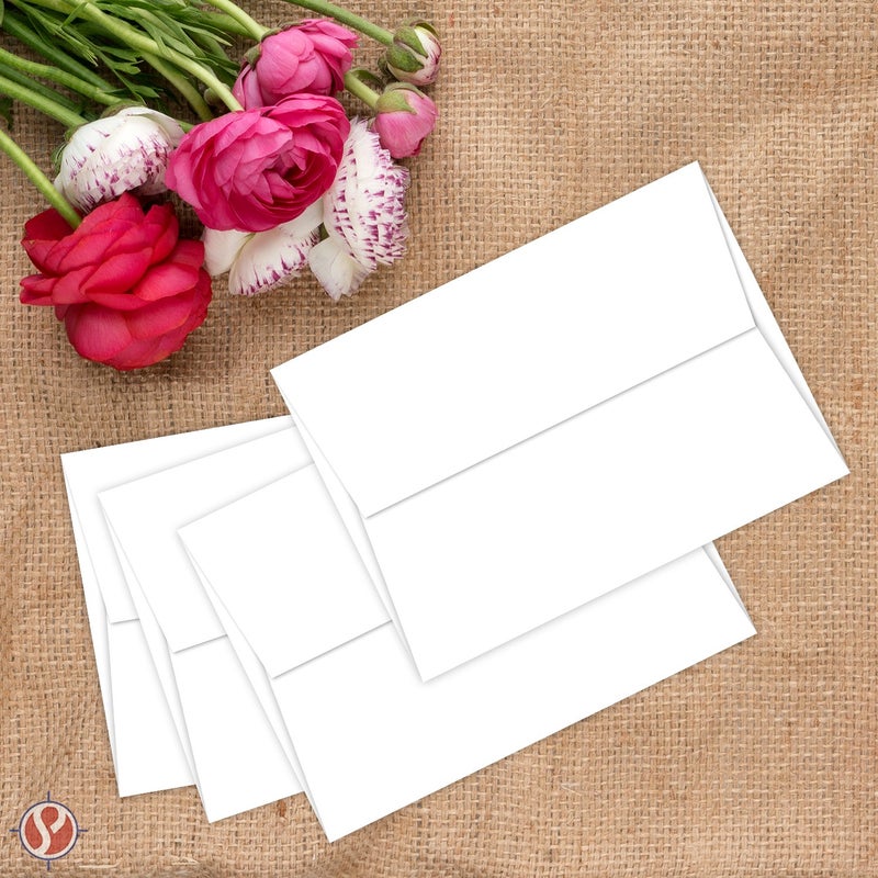 S Superfine Printing A6 White Invitation Envelopes| 4 3/4" x 6 1/2" Inches | 250 Envelopes Per Pack - Image 2